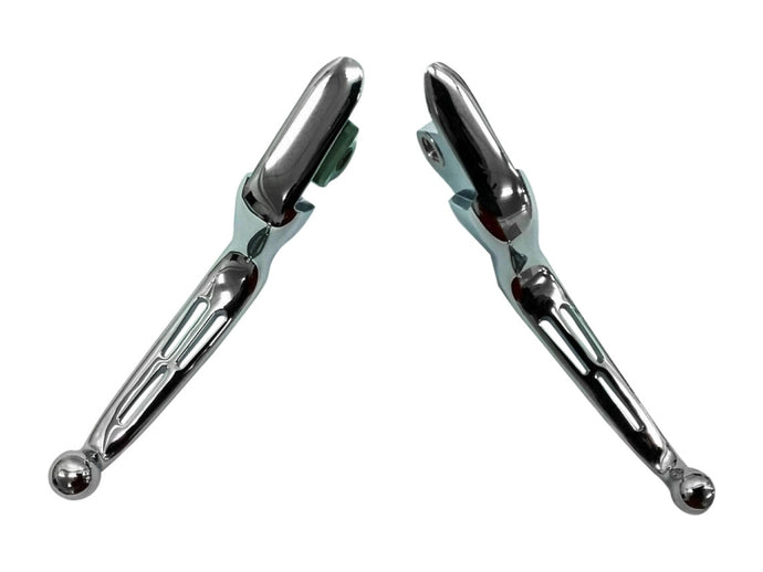 Harddrive 053574 Custom Levers - Three-Slot - Chrome
