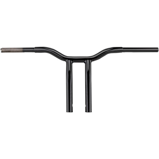La Choppers LA-7338-10B 1-1/4in. Pullback Risers for Welded Kage Fighter T-Bars - Gloss Black