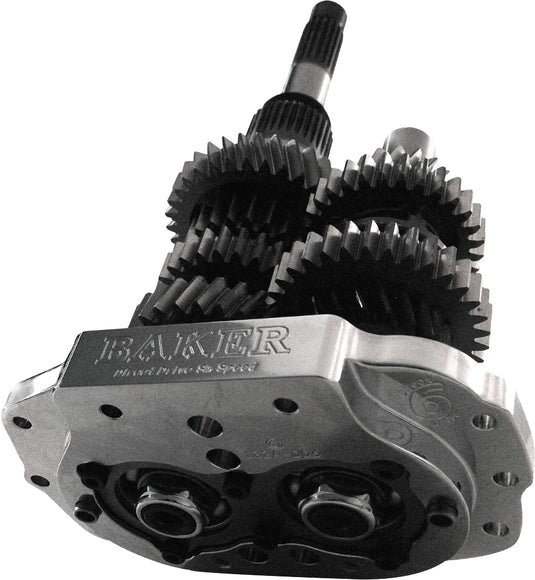Baker Drivetrain DD6-411-02 6-Speed Direct Drive Builders Kit with Polished Trap Door for Touring and FXR Models - 3.24:1