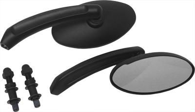 Harddrive 18-243 Custom Oval Mirrors - Black