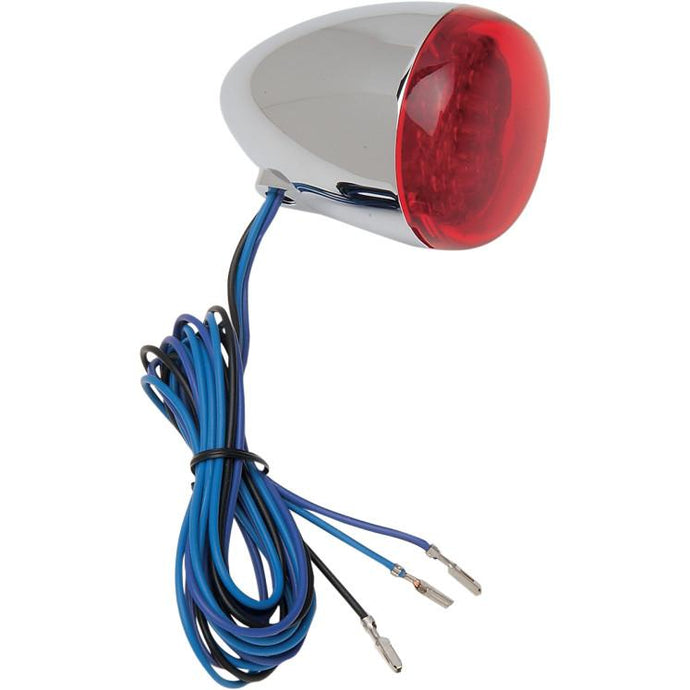Chris Products 8501R-LED Rear Custom Signal Light Assembly - Chrome with Red LED - Hollow stem mount