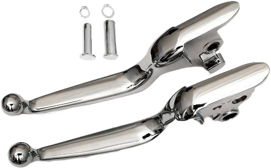 Harddrive 053578 Custom Levers - Smooth - Chrome