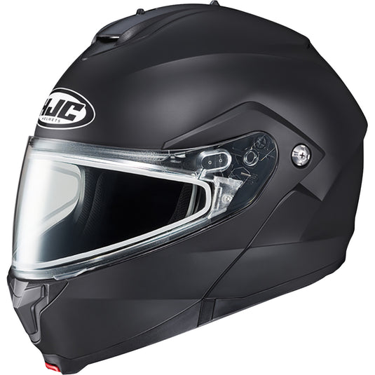 Hjc C91 Solid Snow Helmet with Dual Lens Shield (XXXX-Large, Semi Flat Black)