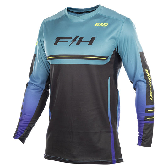 Fasthouse Elrod React Jersey (XXX-Large, Light Indigo/Black)