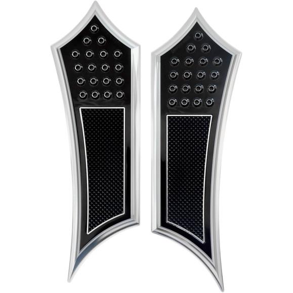 Accutronix FBF91-KDIN Extended Drilled Instigator Floorboards - Knurled Heel - Night Series