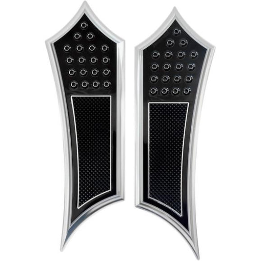 Accutronix FBF91-KDIN Extended Drilled Instigator Floorboards - Knurled Heel - Night Series