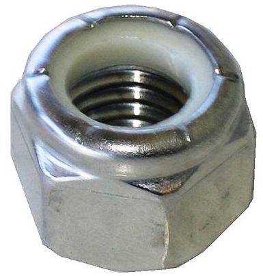 Drag Specialties DS-190526 Chrome Nylon Insert Nuts - 5/16in.-18