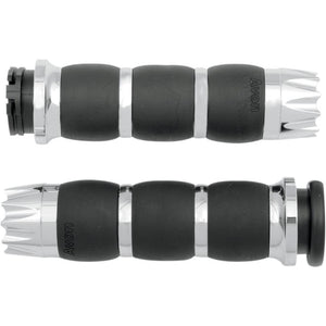 Avon Grips AIR-93-FLY-EX Excalibur Velvet Air Grips - Chrome