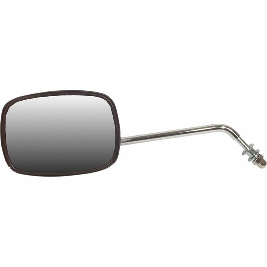 Emgo 20-21714 Die-Cast Chrome Custom Mirror - Bolt On - Plain Face - Left