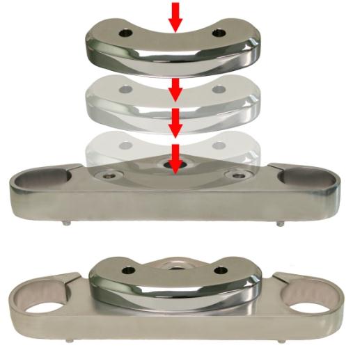 Baron Custom Accessories BA-7361-00 Handlebar and Riser Adapter