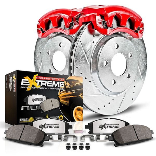 Powerstop KC2325-36 PSB Red Calipers