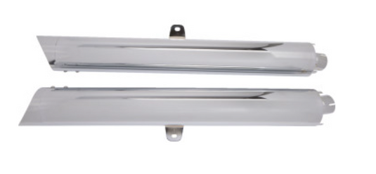 Cobra 1215 Touring Muffler Slip-Ons - Scalloped Tips