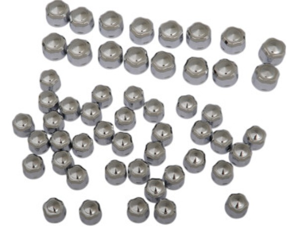 Ciro 70021 Engine Bolt Cap Set - Diamond-Cut Crown - Chrome