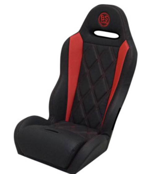 Bs Sand PEBURDBDC1 Performance Seat - Diamond - Black/Red