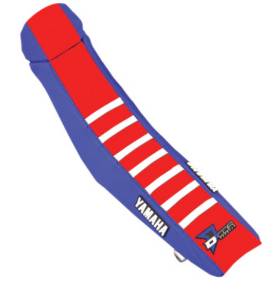Dcor 30-50-463 Factory Reinforced Seat Cover - Blue/Red/White Ribs