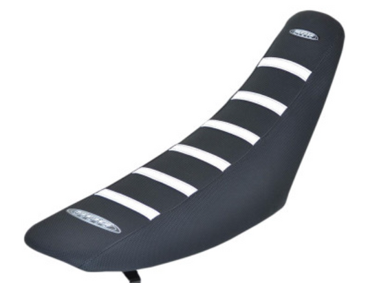 Sdg 95945WK 6-Rib Gripper Seat Cover - Black Cover/White Ribs