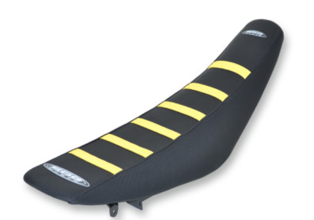 Sdg 95946YK 6-Rib Gripper Seat Cover - Black Cover/Yellow Ribs