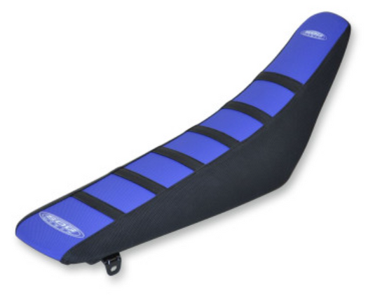 Sdg 95945KBK 6-Rib Gripper Seat Cover - Blue Top/Black Sides/Black Ribs