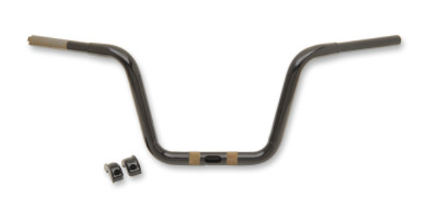 Drag Specialties 0601-3855 1-1/4in. Ape Hanger Touring Handlebar - 10in. - Gloss Black
