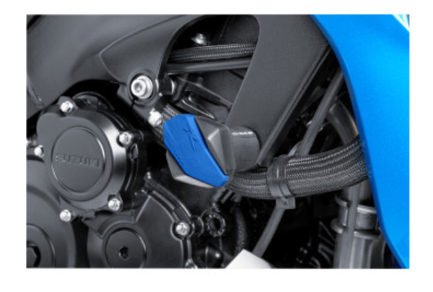 Puig 6378A Rubber End Protectors for R12 Crash Pads - Blue