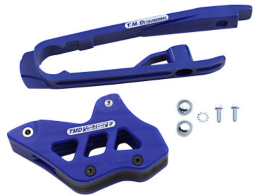 T.M. Designworks DCK-KT3-BUS Dirt Cross Multi-Purpose Chain Slide-N-Guide Kit EF2 Guide - Swedish Blue