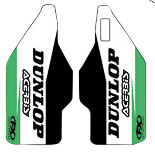 Factory Effex 20-40168 Sponsor Logo Lower Fork Guard Graphic Kit
