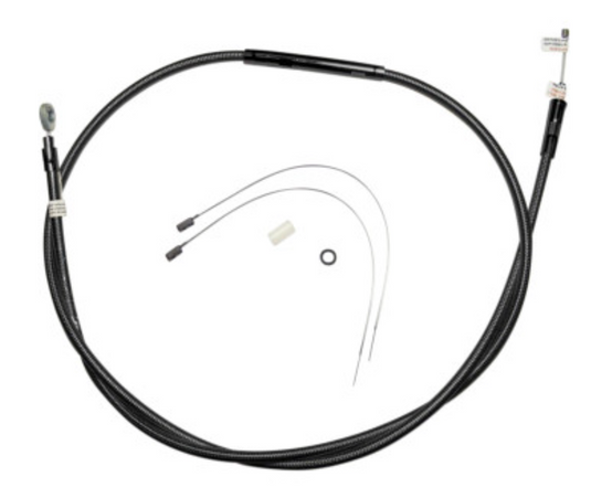 Magnum 42312 Braided Clutch Control Cable - +2in. - Black Pearl