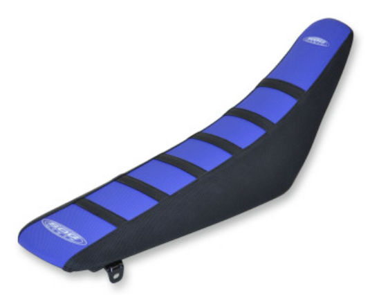 Sdg 95938KBK 6-Rib Gripper Seat Cover - Blue Top/Black Sides/Black Ribs