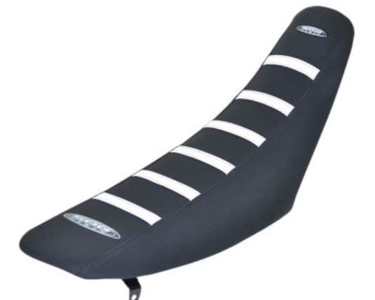 Sdg 95940WK 6-Rib Gripper Seat Cover - Black/White Ribs