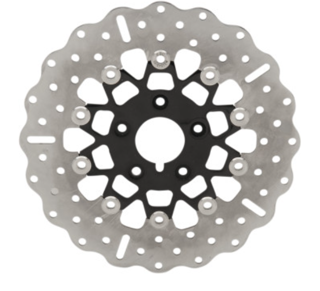 Ebc FSD026CBLK 10 Button Floater Wide Band Brake Rotor - Contour - Black Chrome