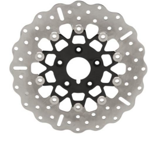 Ebc FSD026CBLK 10 Button Floater Wide Band Brake Rotor - Contour - Black Chrome