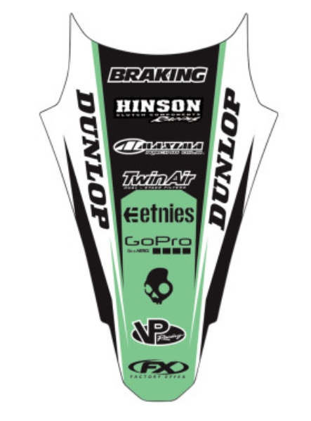 Factory Effex 19-32116 Rear Fender Graphics Kit - Style 16