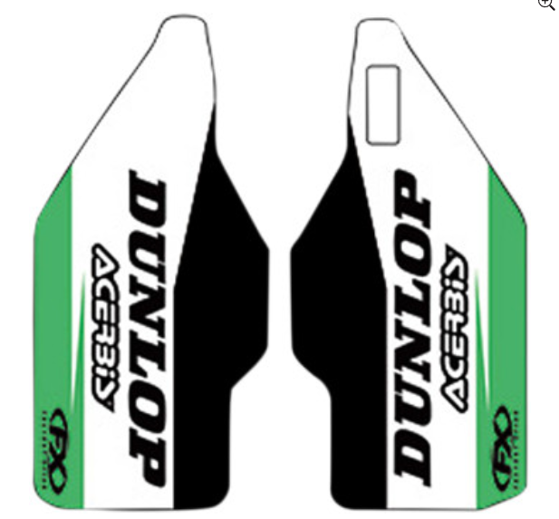 Factory Effex 19-40156 Sponsor Logo Lower Fork Guard Graphics