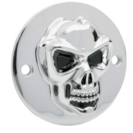 Drag Specialties 1902-0185 3-D Skull Points Cover - Chrome