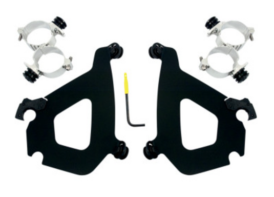 Memphis Shades MEB1982 Trigger-Lock Mount Kit for Bullet Fairing - Black