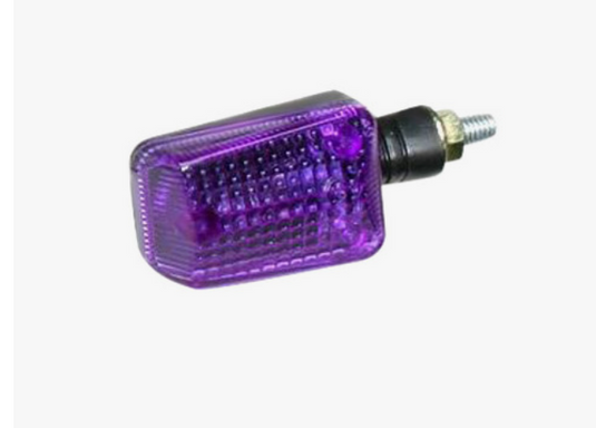 K&S Technologies 25-8042 Mini-Stalk Marker Lights - Black with Purple Lens