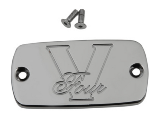 Baron Custom Accessories BA-7606-04 Master Cylinder Cover - V4 Art Deco