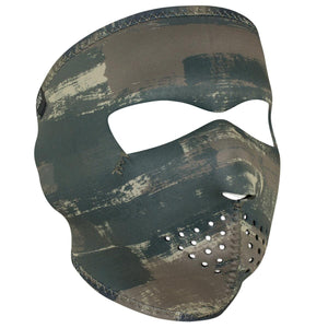 Zan Headgear Full Face Mask Dark Brush Camo Green