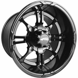 AMS 0230-0860 Roll N 108 Cast Aluminum Wheel - 14x10 - 5.5+4.5 Offset - 4/156 - Matte Black