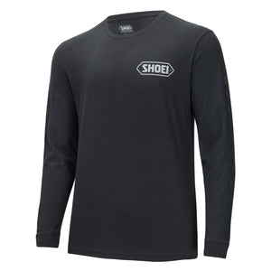 Shoei Logo Long Sleeve T-Shirt Black/Gun Black