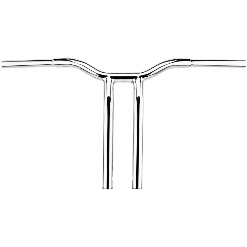 LA Choppers LA-7338-14 1-1/4in. Pullback Risers for Welded Kage Fighter T-Bars - Chrome