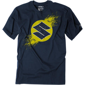Factory Effex Suzuki Overspray Youth T-Shirt Navy Blue