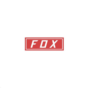 Fox 23385-003-OS 7.5in. Fox Bumper Sticker - Red