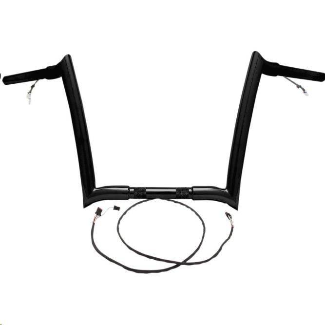 Paul Yaffe Originals H00910-W 1-1/4in. Pre-Wired Bagger Monkey Bars - 12in. - Gloss Black