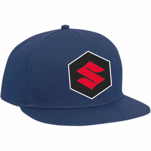 Factory Effex Suzuki Mark Youth Snapback Hat Navy Blue